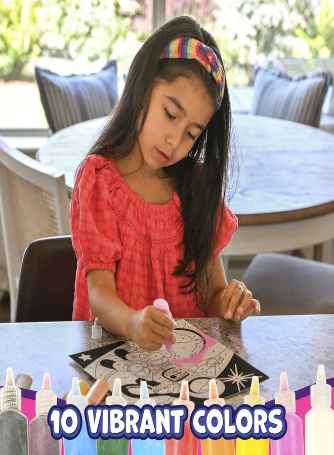 Ready 2 Learn Sand Art Painting - Space - 4 Outer Space Sand Art Pictures - 10 Colors - Sand Art Kits for Kids Ages 4-8 - Image 2